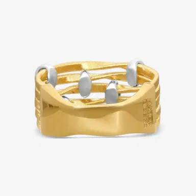 MARCO BICEGO Marco Bicego Marrakech Onde 18K Yellow & White Gold Diamond Ring Sz. 7 by The Solist | Thumbnail 3 MARCO BICEGO Marco Bicego Marrakech Onde 18K Yellow & White Gold Diamond Ring Sz. 7 by The Solist | Thumbnail 3
