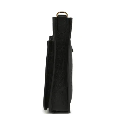HERMÈS Hermes Evelyne 23 Black Clemence Gold Hardware | Thumbnail 3 HERMÈS Hermes Evelyne 23 Black Clemence Gold Hardware | Thumbnail 3