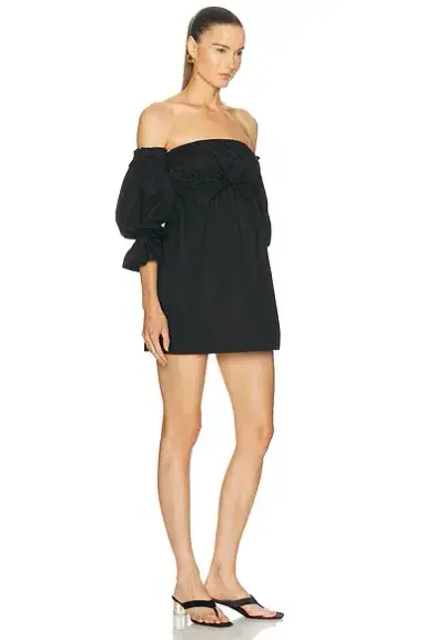 Saint Laurent Off The Shoulder Mini Dress | Thumbnail 2 Saint Laurent Off The Shoulder Mini Dress | Thumbnail 2