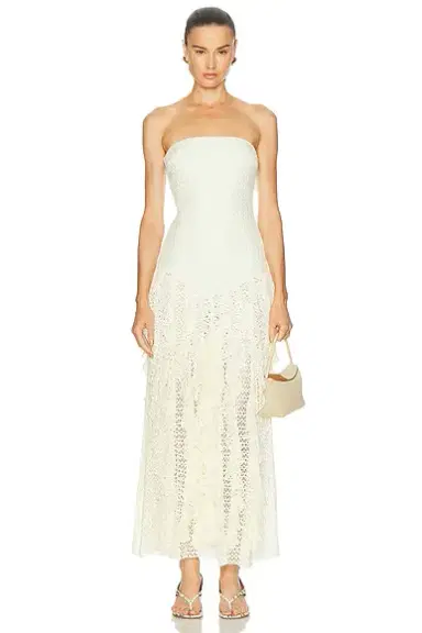 PatBo Ayla Fringe Strapless Maxi Dress | Thumbnail 1 PatBo Ayla Fringe Strapless Maxi Dress | Thumbnail 1
