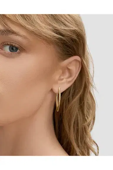 Jennifer Fisher Marquise Small Hoop Earrings | Thumbnail 2