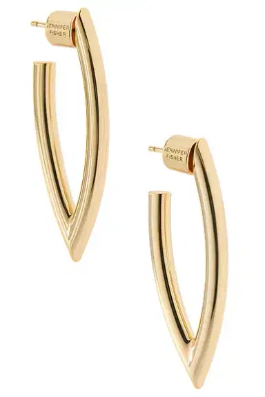 Jennifer Fisher Marquise Small Hoop Earrings | Thumbnail 1