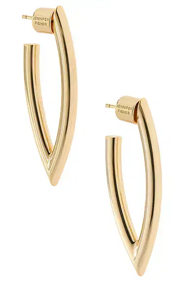 Jennifer Fisher Marquise Small Hoop Earrings