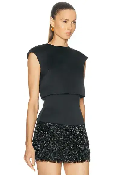 SEV Berthe Doble Satin Top | Thumbnail 2