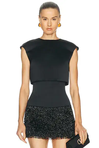 SEV Berthe Doble Satin Top