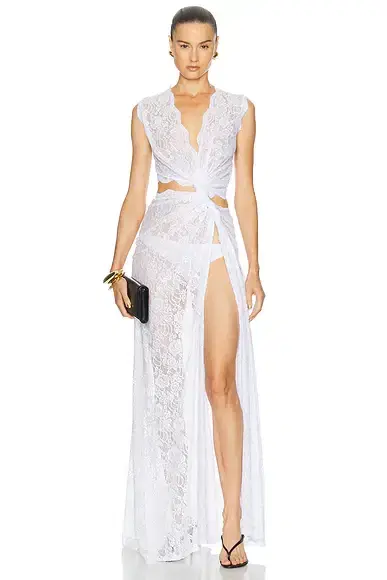Sid Neigum Lace Triple Loop Knit Dress