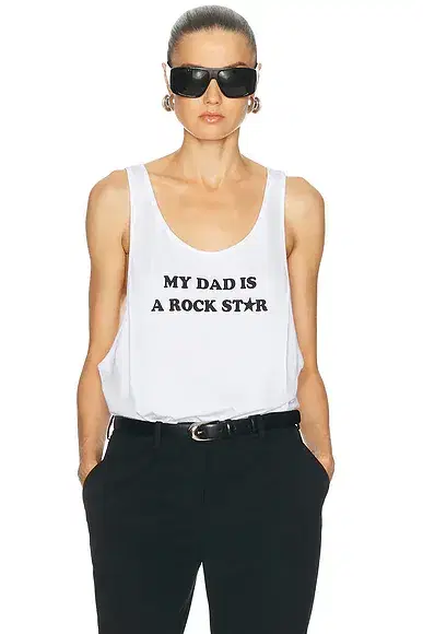 Stella McCartney My Dad Is A Rockstar Tank Top