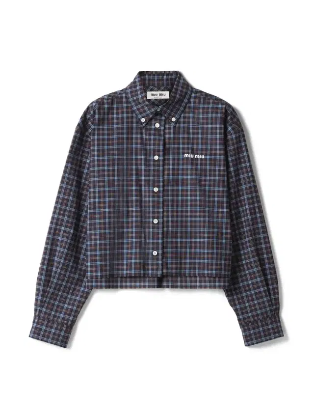 Miu Miu Cotton Plaid Shirt