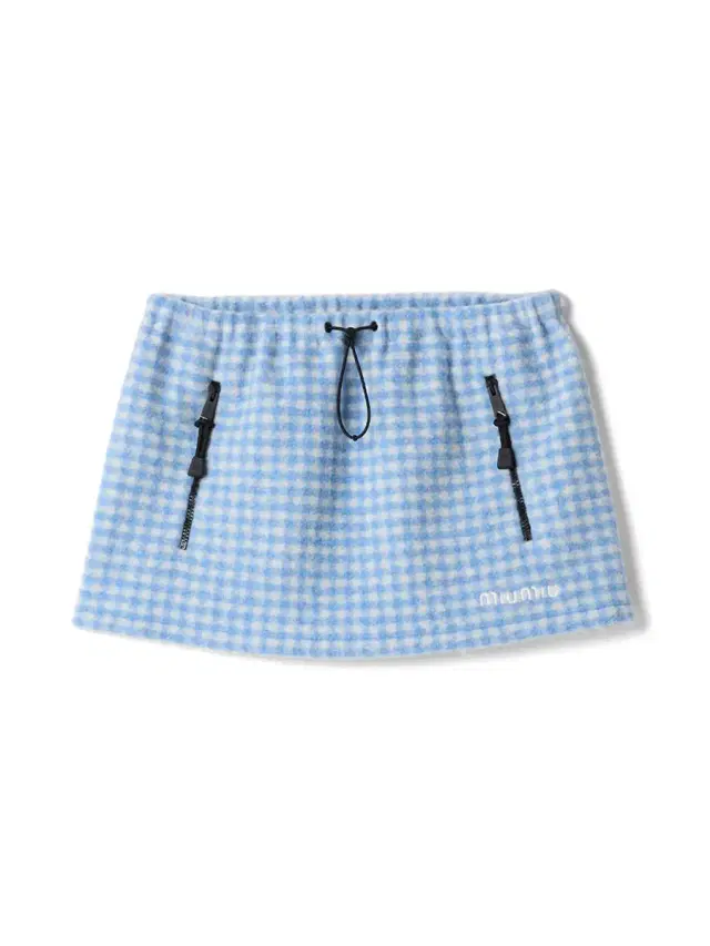 Miu Miu Vichy Fleece Mini Skirt