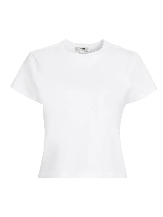 AGOLDE Women's Adine Shrunked T-Shirt - White
