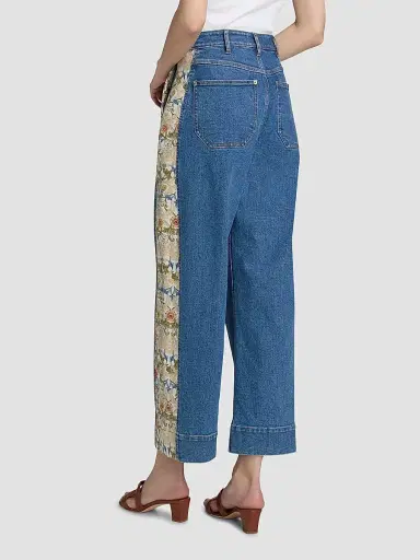 Cinq à Sept Women's Patchwork Zoe Jeans - Sapphire Multi | Thumbnail 5