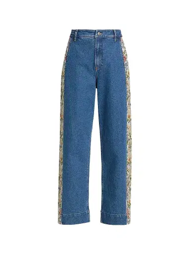 Cinq à Sept Women's Patchwork Zoe Jeans - Sapphire Multi | Thumbnail 1