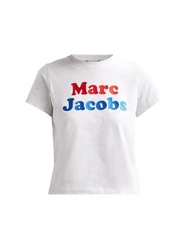 Marc Jacobs Women's Canal St Logo Cotton T-Shirt - Heather Grey