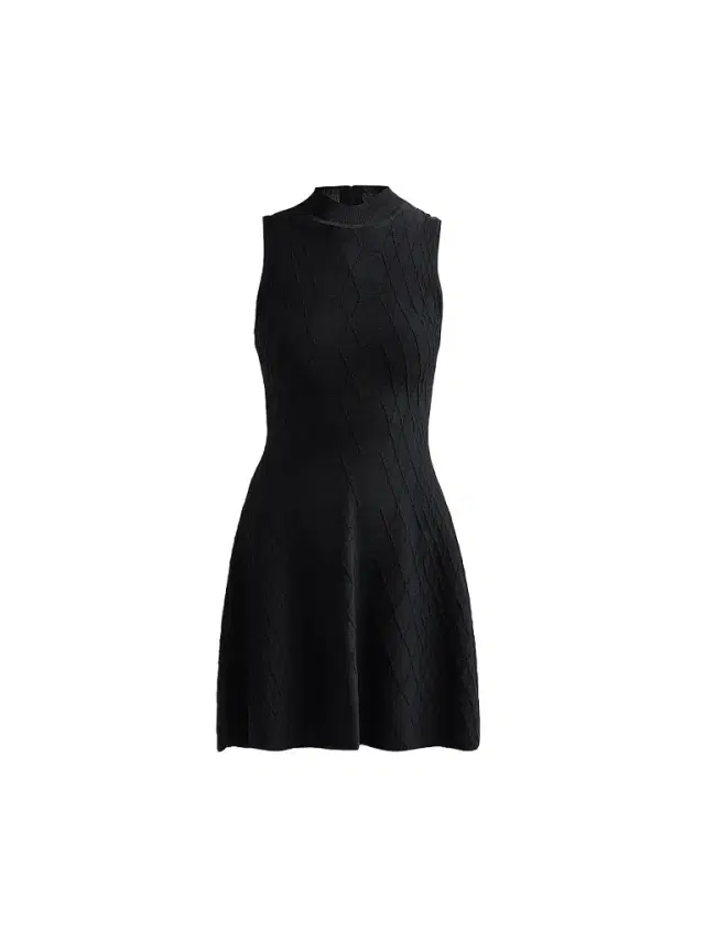 Milly Women's Riley Diamond-Knit Mini Dress - Black