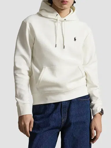 Polo Ralph Lauren Men's Double-Knit Hoodie - White - Size XXL | Thumbnail 4 Polo Ralph Lauren Men's Double-Knit Hoodie - White - Size XXL | Thumbnail 4