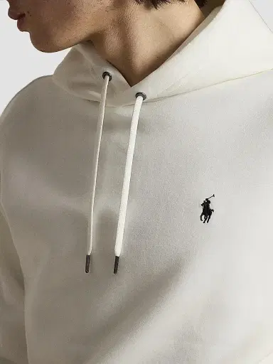 Polo Ralph Lauren Men's Double-Knit Hoodie - White - Size XXL | Thumbnail 5 Polo Ralph Lauren Men's Double-Knit Hoodie - White - Size XXL | Thumbnail 5
