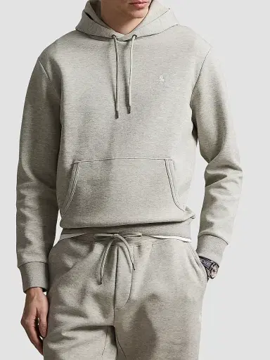 Polo Ralph Lauren Men's Double-Knit Hoodie - Dark Sport Heather - Size XXL | Thumbnail 4 Polo Ralph Lauren Men's Double-Knit Hoodie - Dark Sport Heather - Size XXL | Thumbnail 4