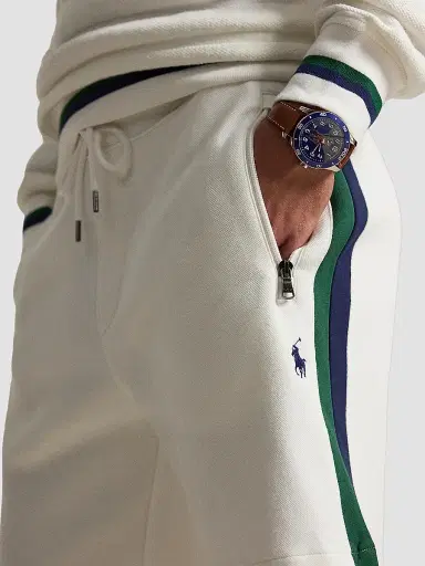 Ralph Lauren Men's Terry Drawstring Shorts - White | Thumbnail 5