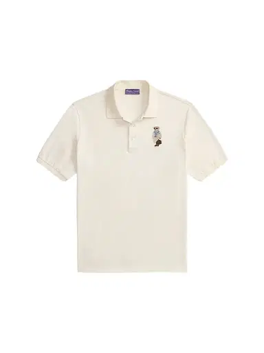 Ralph Lauren Purple Label Men's Polo Bear Cotton-Cashmere Short-Sleeve Polo Shirt - Classic Cream | Thumbnail 1