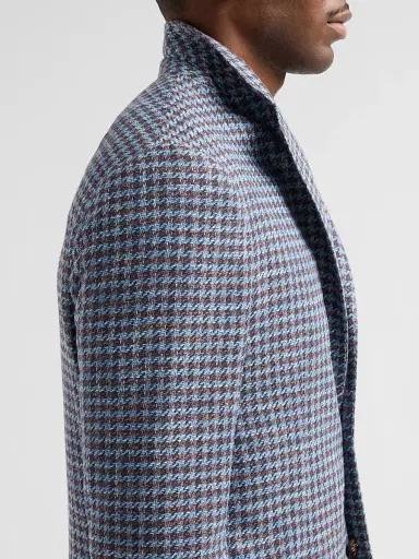 Sartorio Napoli Men's Houndstooth Wool-Blend Sport Coat - Blue | Thumbnail 7 Sartorio Napoli Men's Houndstooth Wool-Blend Sport Coat - Blue | Thumbnail 7