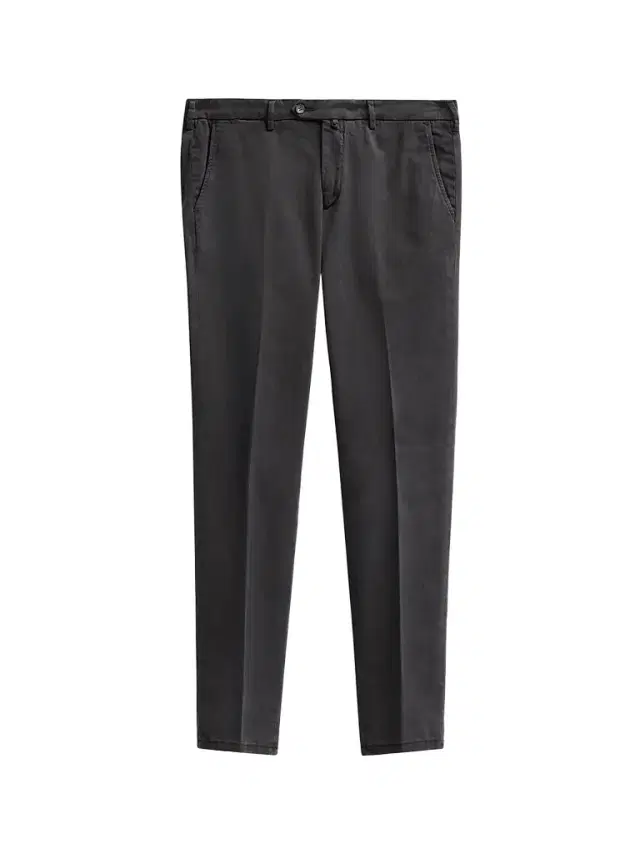 Sartorio Napoli Men's Solid Crease-Front Trousers - Black