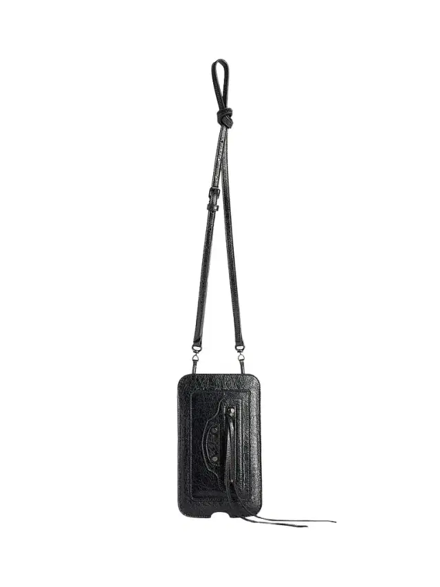 Balenciaga Women's Le City Vertical Phone Holder - Black