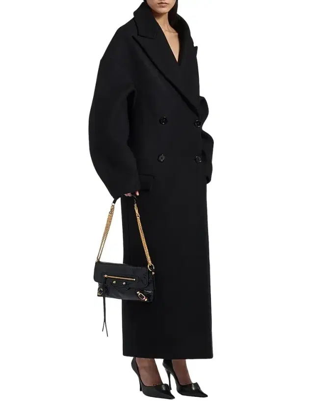 Balenciaga Women's Le City Clutch with Chain - Black