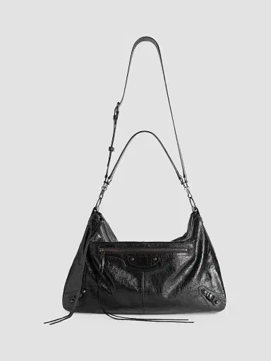 Balenciaga Men's Le City Moto Large Tote Bag - Black | Thumbnail 6 Balenciaga Men's Le City Moto Large Tote Bag - Black | Thumbnail 6