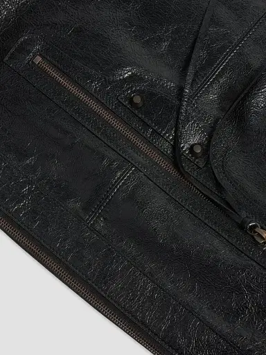 Balenciaga Men's Le City Moto Large Tote Bag - Black | Thumbnail 8 Balenciaga Men's Le City Moto Large Tote Bag - Black | Thumbnail 8