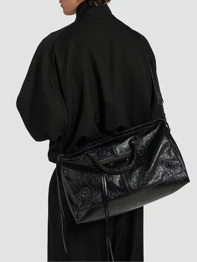 Balenciaga Men's Le City Boston Large Duffel Bag - Black | Thumbnail 3