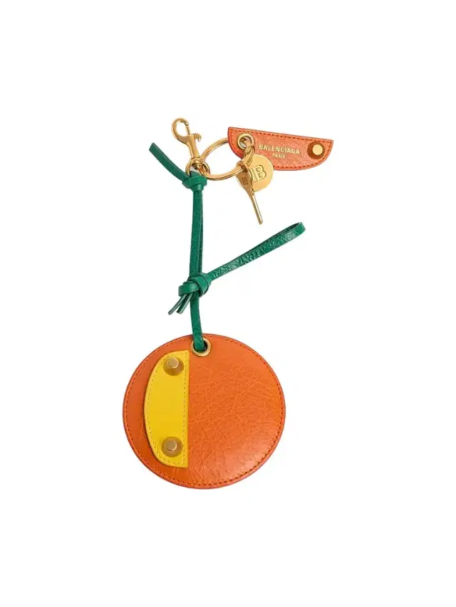Balenciaga Men's Le City Keychain Charm - Orange Yellow