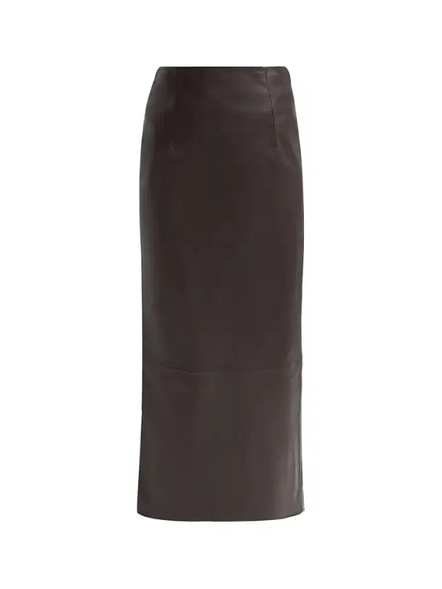 Loulou de Saison Women's Inga Leather Maxi Skirt - Coffee