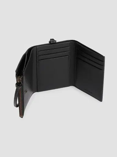 Balenciaga Men's Le City Trifold Wallet on Strap - Black | Thumbnail 3