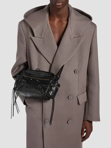 Balenciaga Men's Le City Crossbody Camera Bag - Black | Thumbnail 4 Balenciaga Men's Le City Crossbody Camera Bag - Black | Thumbnail 4