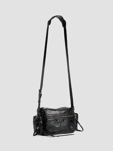 Balenciaga Men's Le City Crossbody Camera Bag - Black | Thumbnail 5 Balenciaga Men's Le City Crossbody Camera Bag - Black | Thumbnail 5