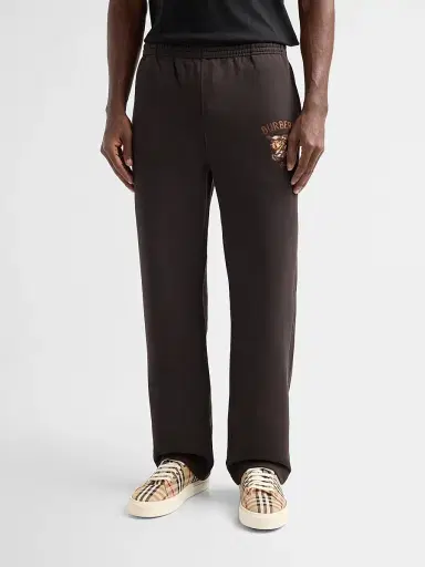 Burberry Men's Jonny EKD-Check Sweatpants - Chocolate Brown - Size XXL | Thumbnail 4