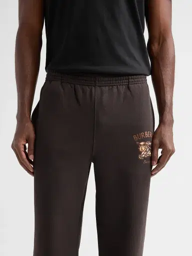 Burberry Men's Jonny EKD-Check Sweatpants - Chocolate Brown - Size XXL | Thumbnail 5