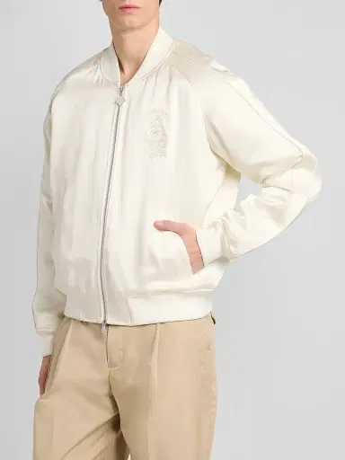 Casablanca Men's Satin Bomber Jacket | Thumbnail 4