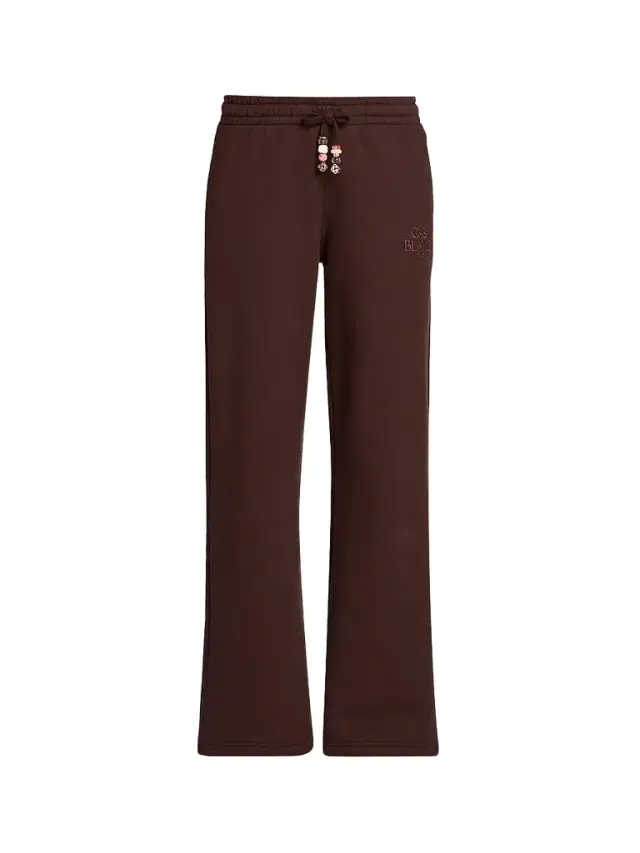 Casablanca Women's Cotton-Cashmere Drawstring Sweatpants - Brown