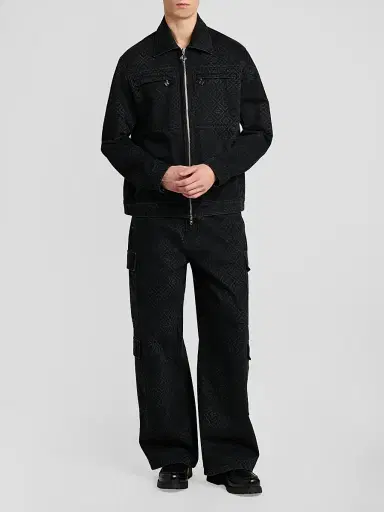 Casablanca Men's Monogram Cargo Jeans - Black - Size 40 | Thumbnail 2