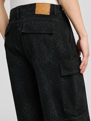 Casablanca Men's Monogram Cargo Jeans - Black - Size 40 | Thumbnail 5