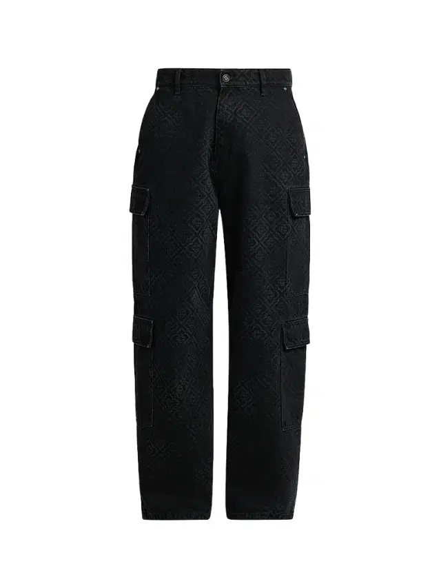 Casablanca Men's Monogram Cargo Jeans - Black - Size 40
