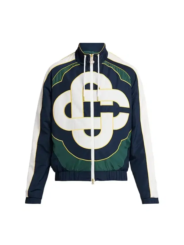 Casablanca Men's CC Applique Colorblock Windbreaker Jacket