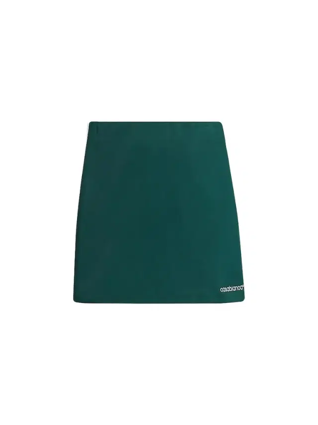 Casablanca Women's Scuba A-line Miniskirt - Green