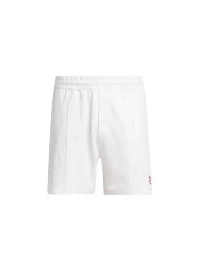 Casablanca Men's Velour Rib-Knit Shorts - Bright White