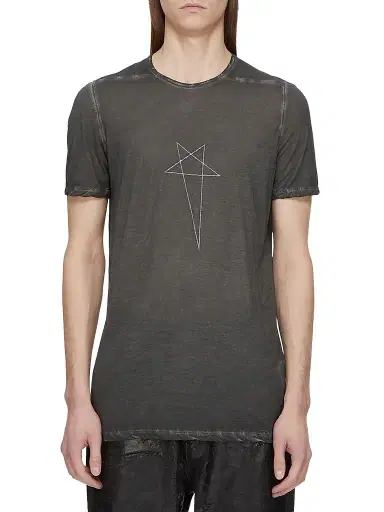DRKSHDW by Rick Owens Men's Level T Faded T-Shirt | Thumbnail 1 DRKSHDW by Rick Owens Men's Level T Faded T-Shirt | Thumbnail 1