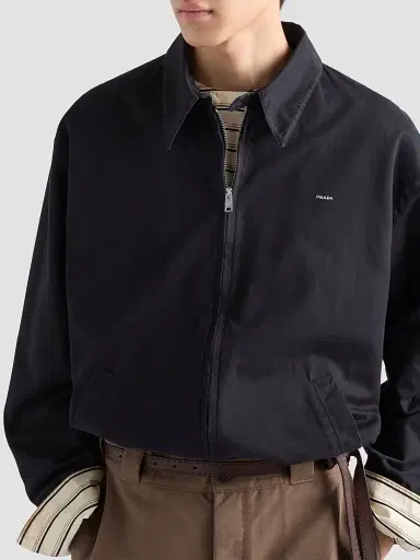Prada Men's Cotton Jacket - Black | Thumbnail 5