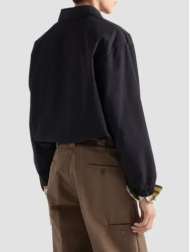 Prada Men's Cotton Jacket - Black | Thumbnail 6