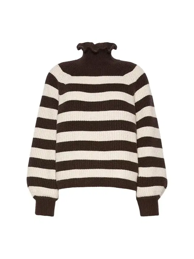 Max Mara Women's Relaxed Cut Wool and Cashmere Sweater - Dark Brown