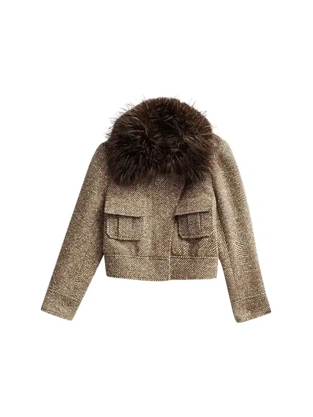 Zimmermann Women's Valiant Faux Fur Collar Biker Jacket - Camel